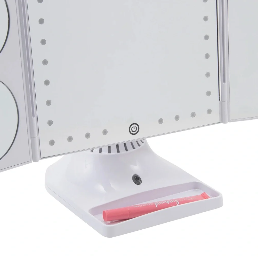 GloTech Bluetooth LED Makeup Mirror with Phone Attachment